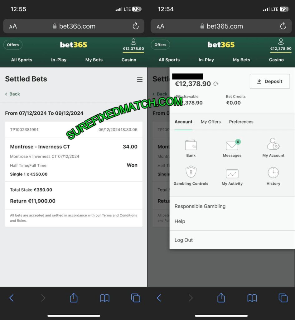 SURE BET 365 FIXED MATCH