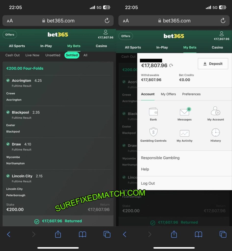 SURE VIP FIXED MATCHES 1X2