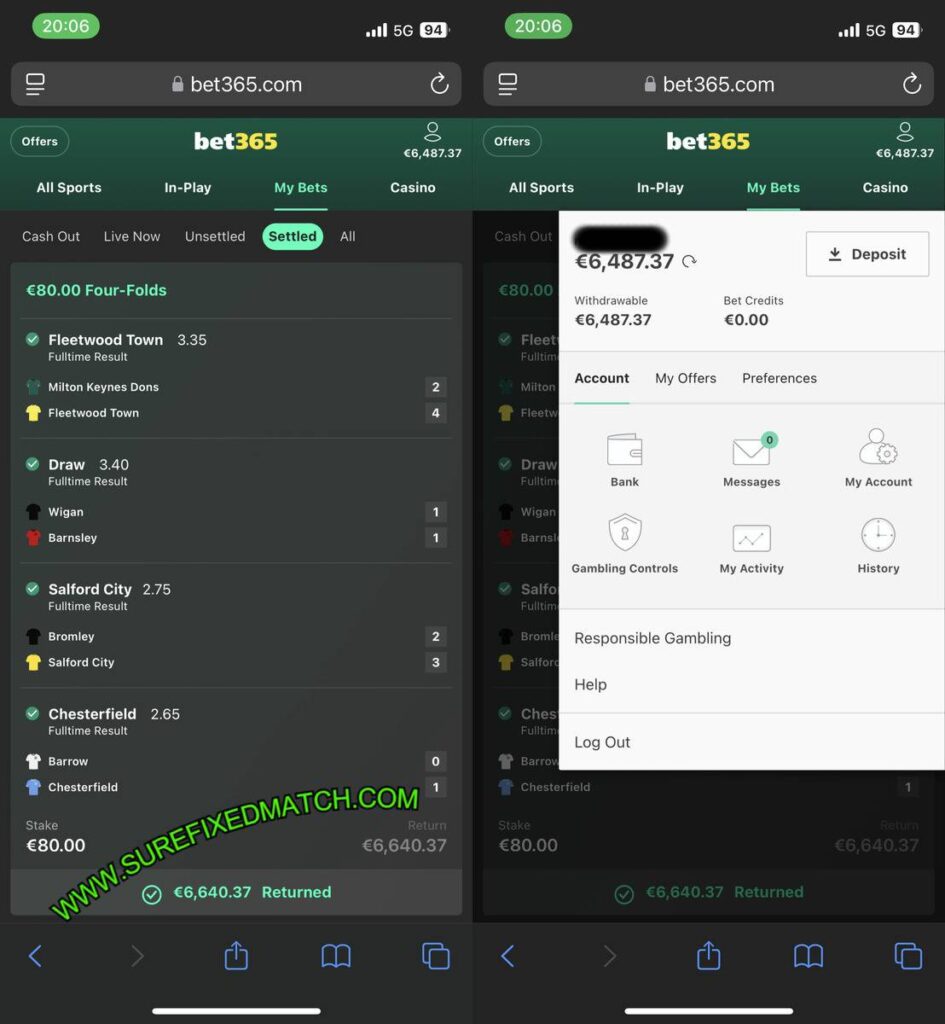 VIP COMBO FIXED MATCHES TIPS 1X2