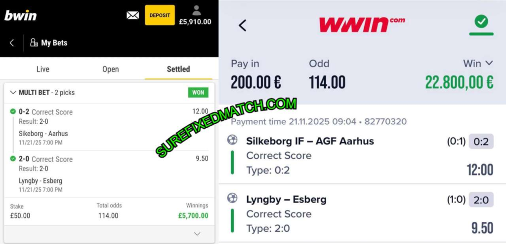 BWIN FIXED MATCHES TIPS