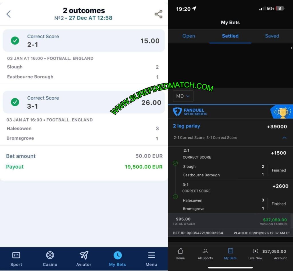 WILLIAM HILL SPORTS FIXED MATCHES TIPS FANDUEL CORRECT FIXED MATCHES TIPS