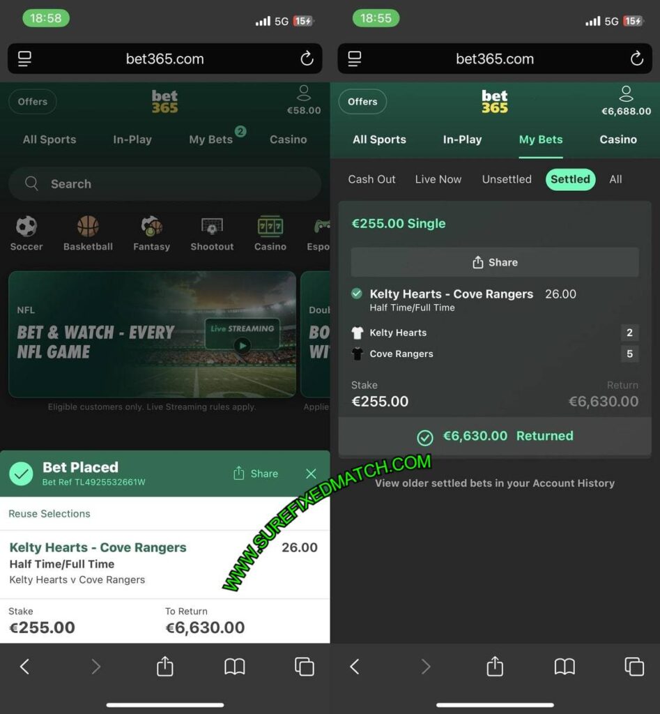 SURE SINGLE FIXED MATCHES