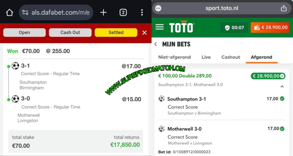 TOTO FIXED MATCHES TIPS
