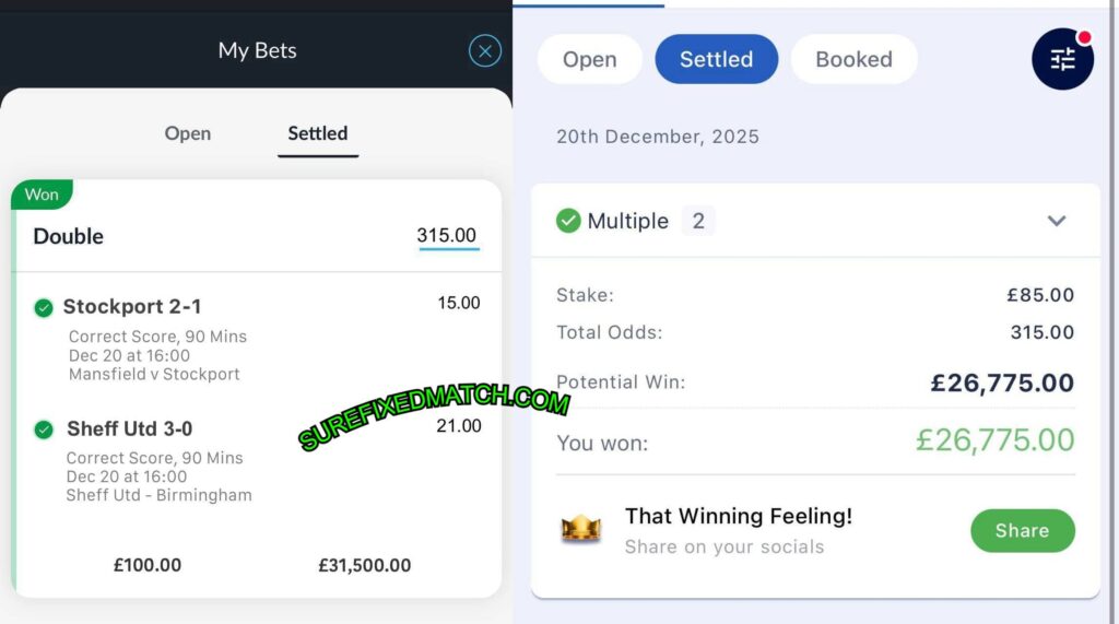 WILLIAM HILL FIXED MATCHES TIPS