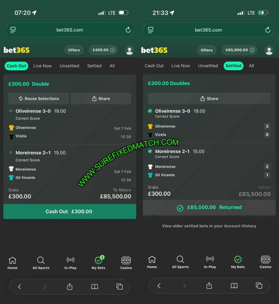 BET365 DOUBLE FIXED MATCHES TIPS BET365 DOUBLE FIXED MATCHES TIPS