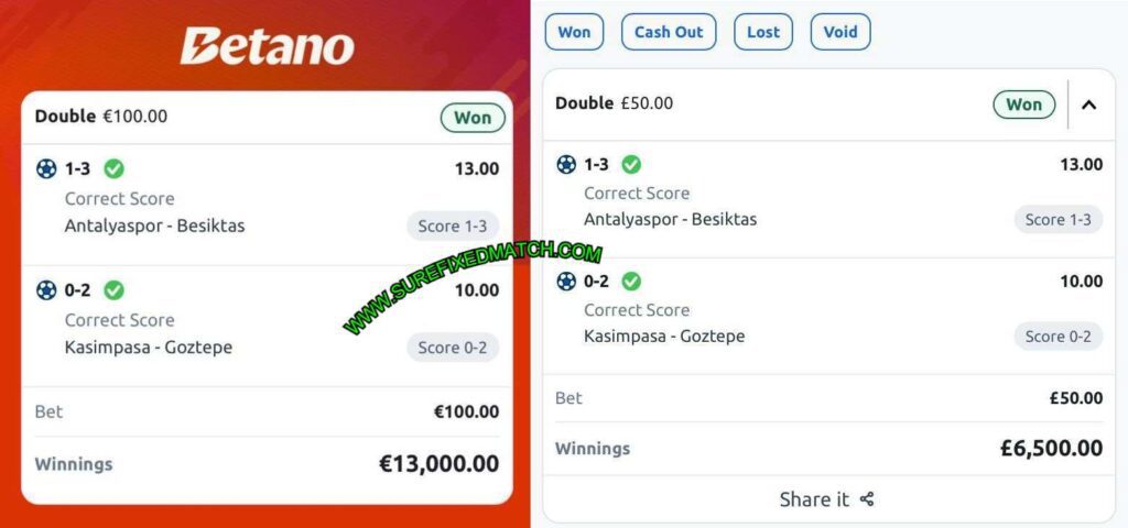 BETANO CORRECT FIXED MATCHES TIPS