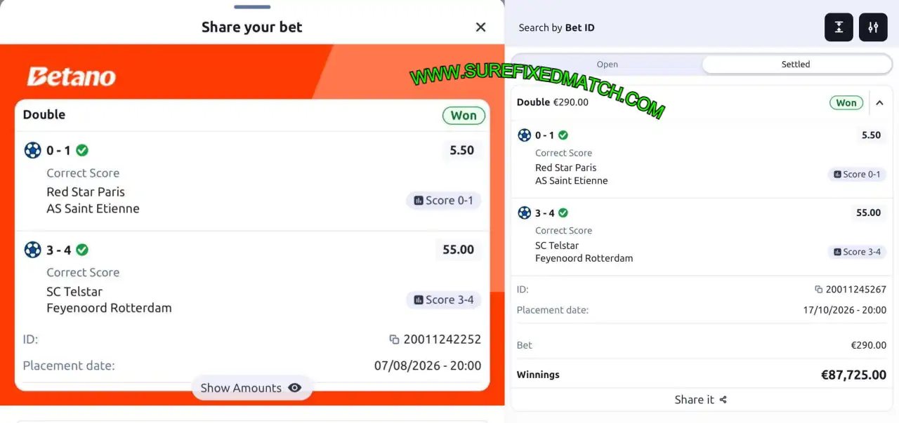 BETANO SURE CORRECT SCORE MATCH BETANO SURE CORRECT SCORE MATCH