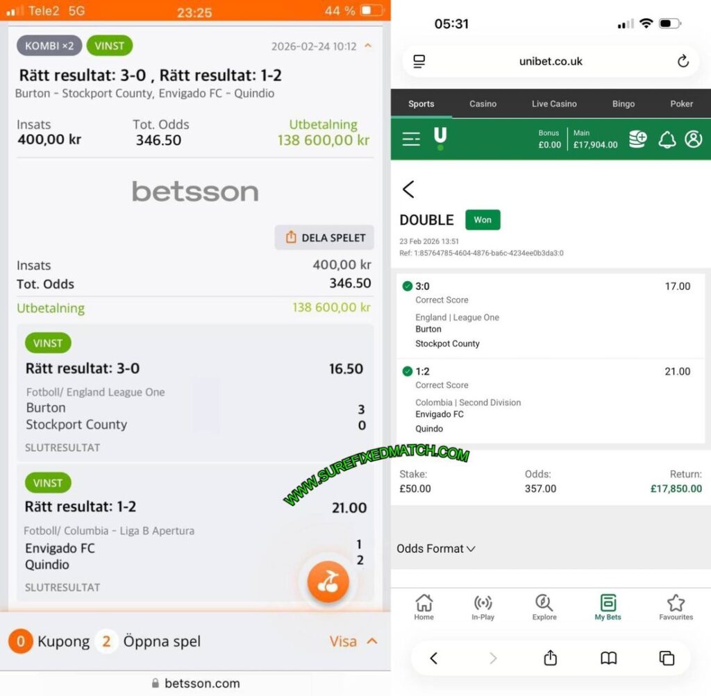 BETSSSON CORRECT SCORE FIXED MATCH BETSSSON CORRECT SCORE FIXED MATCH