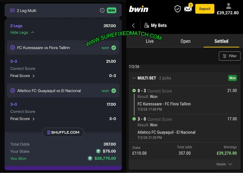 BWIN CORRECT SCORE BETTING MATCHES