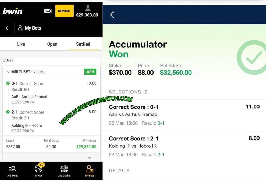 BET365 MONZO FIXED MATCHES TIPS