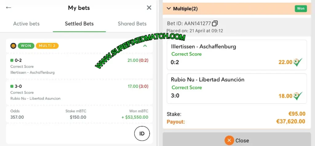 CRYPTO CORRECT SCORE BETTING TIPS
