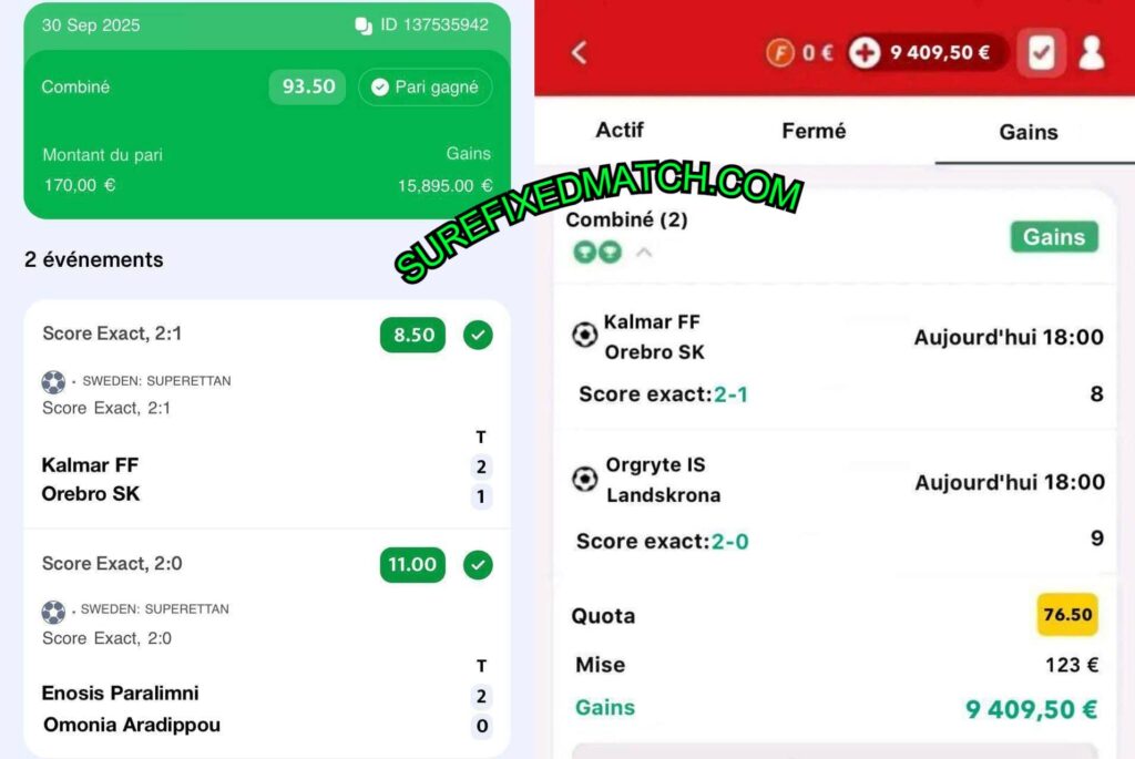 Dafa Bet Correct Fixed Matches Tips
