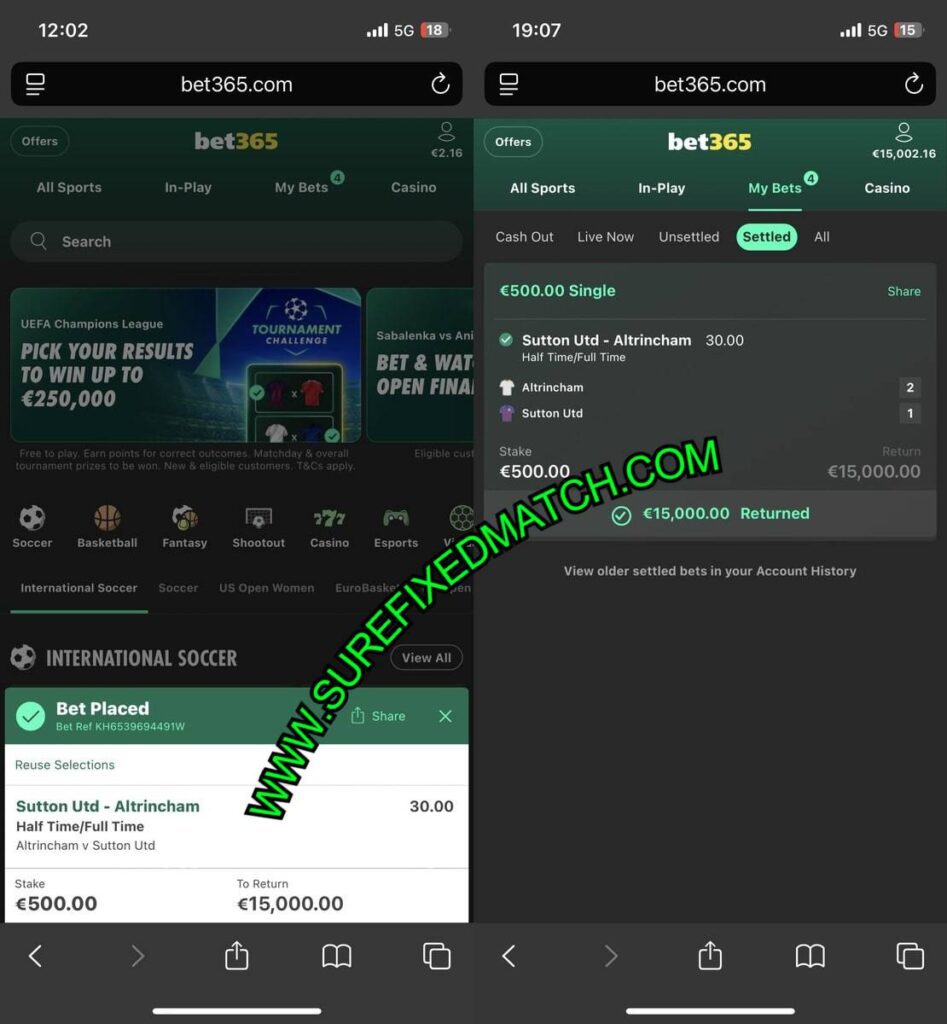 HALFTIME FULLTIME SURE FIXED TIPS