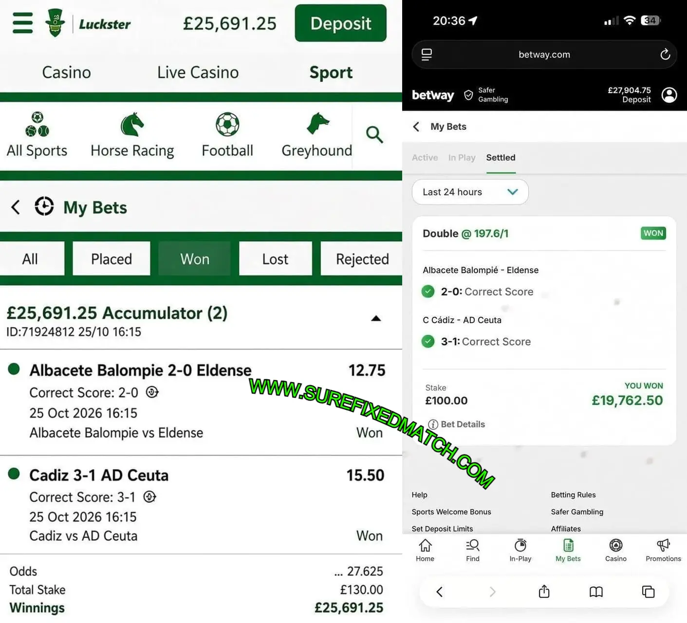 LUCKSTER CORRECT SCORE FIXED MATCHES LUCKSTER CORRECT SCORE FIXED MATCHES