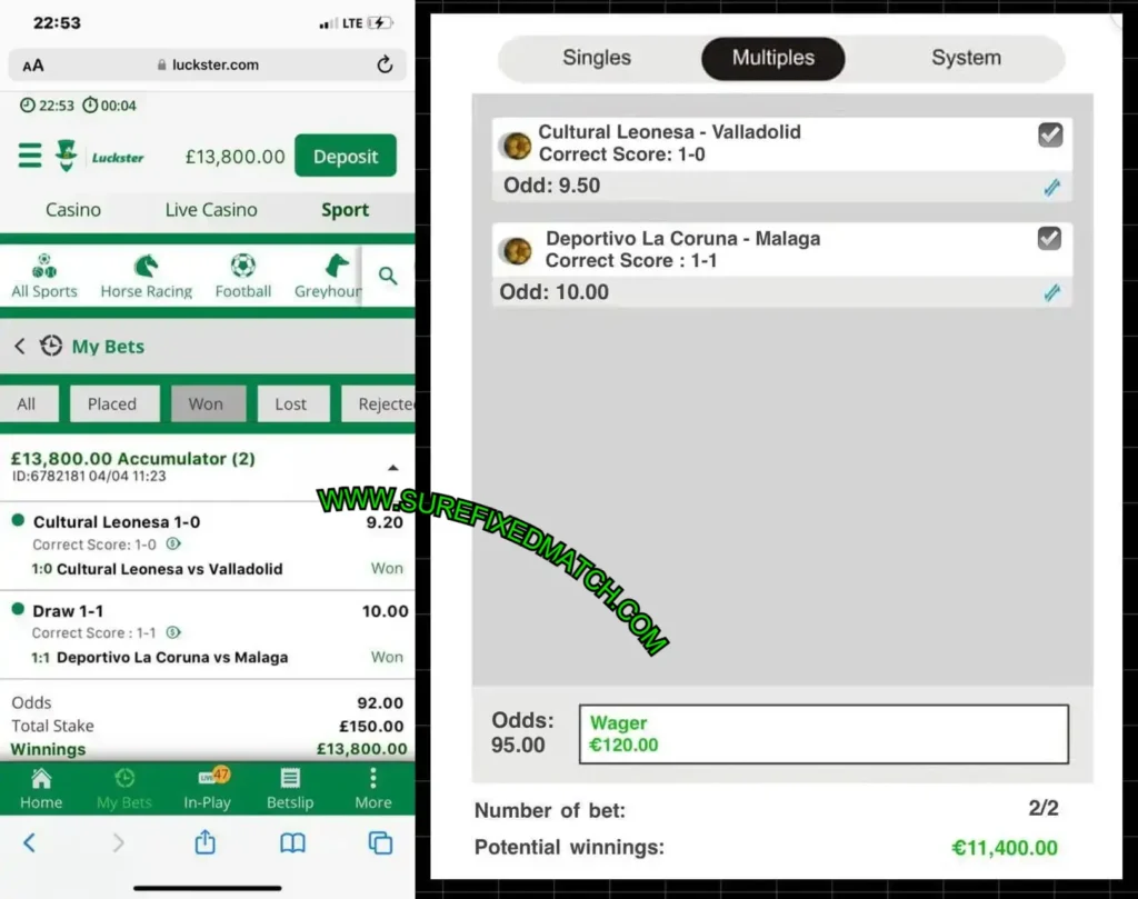 LUCKSTER SPORTS FIXED BETTING TIPS LUCKSTER SPORTS FIXED BETTING TIPS