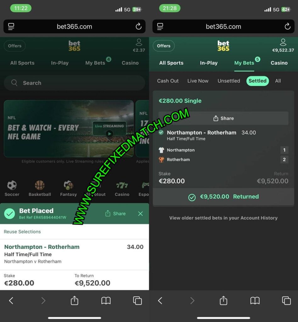 SECURE HALFTIME FULLTIME FIXED TIP