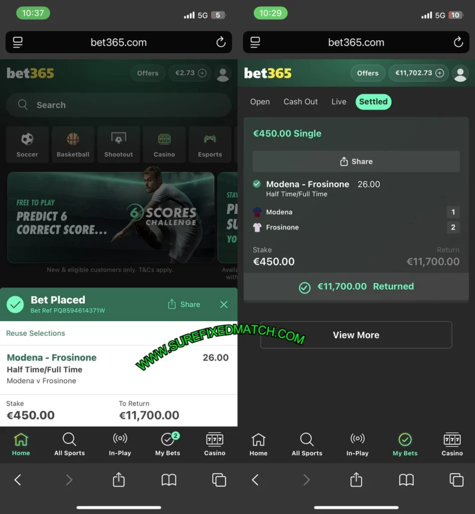 SECURE HALFTIME FULLTIME TIPS