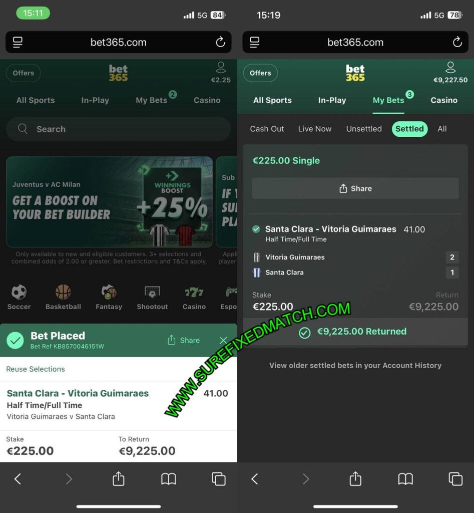 SECURE HTFT FIXED MATCH TIPS