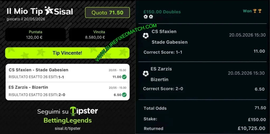 SISAL SOCCER FIXED TIPS 1X2 SISAL SOCCER FIXED TIPS 1X2