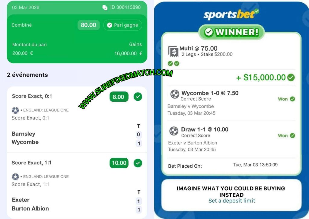 SPORTS BET CORRECT SURE TIPS