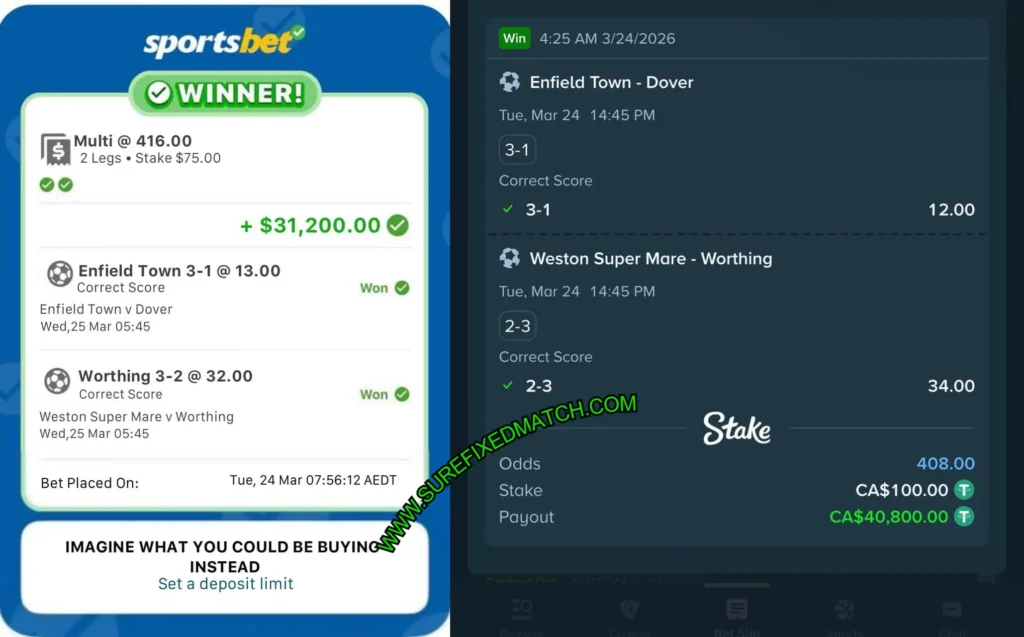 SPORTSBET CORRECT FIXED BETTING ODDS