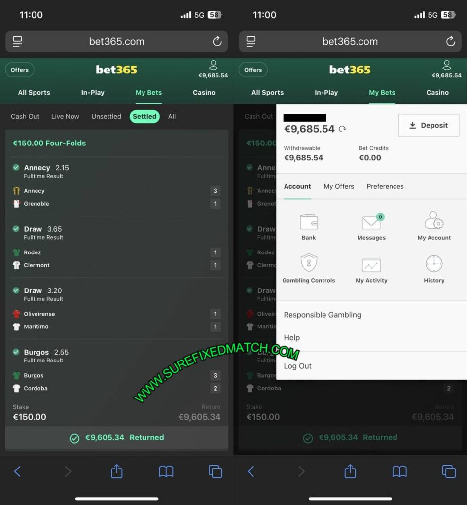 SURE FOOTBALL FIXED MATCHES TIPS 1X2