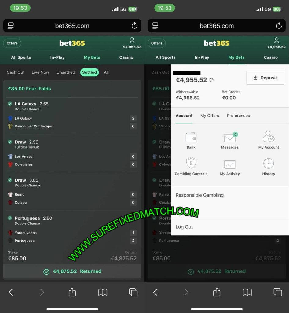 SURE VIP FIXED GAMES 1X2