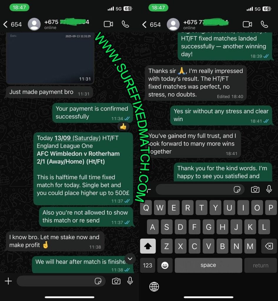 TELEGRAM AND WHATSAPP SECURE FIXED MATCH