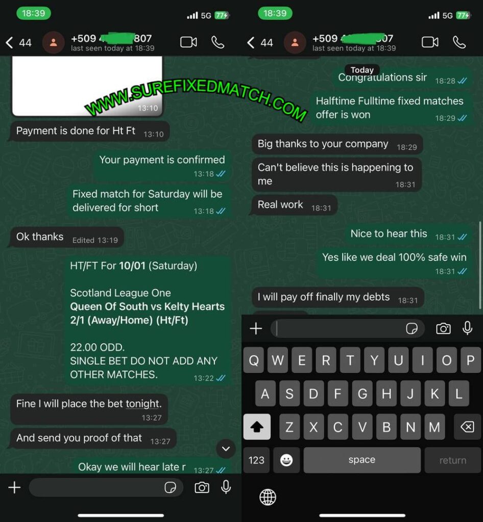 TELEGRAM FREE SURE FIXED MATCHES