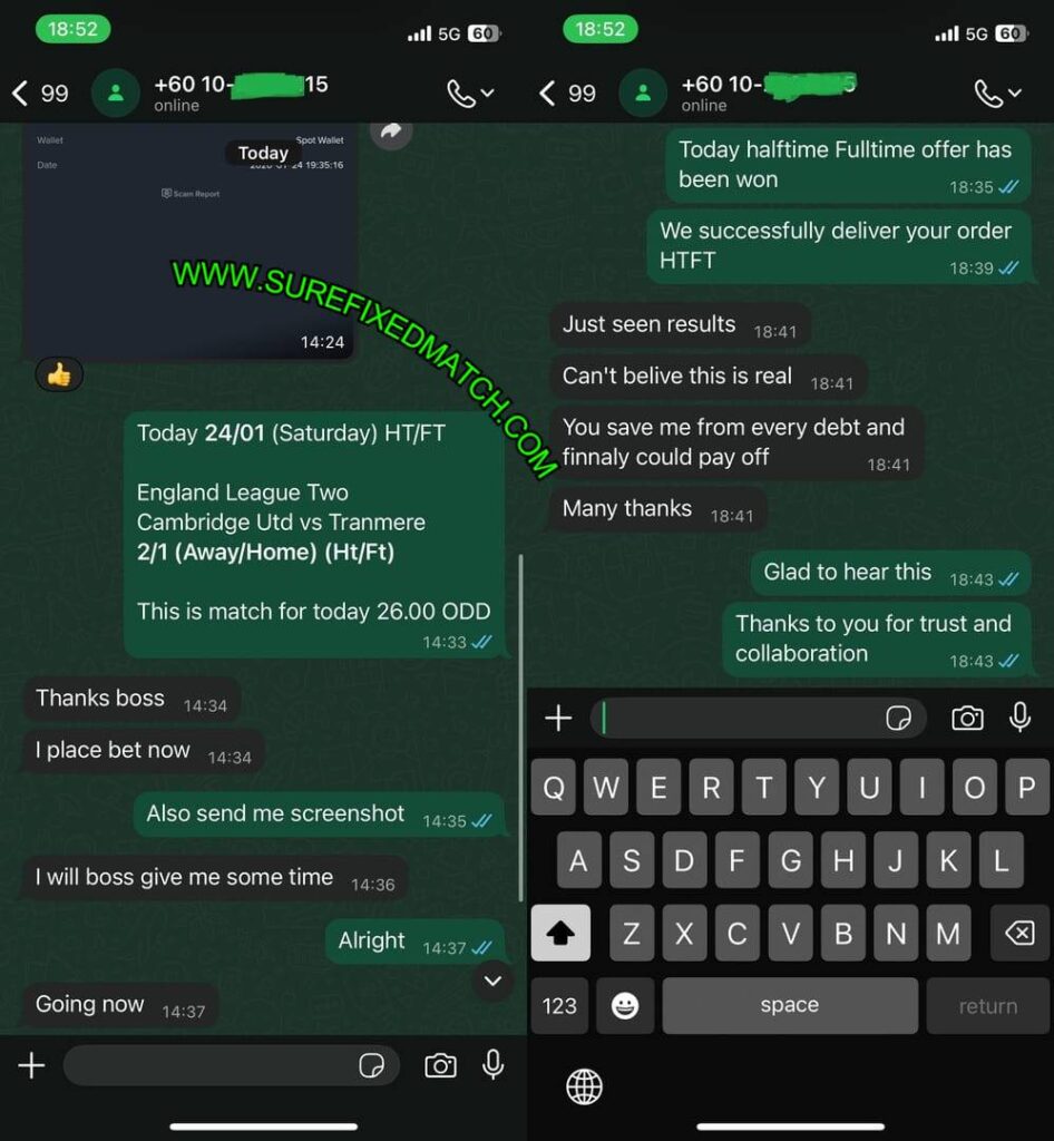 TELEGRAM SECURE FIXED MATCH TELEGRAM SECURE FIXED MATCH
