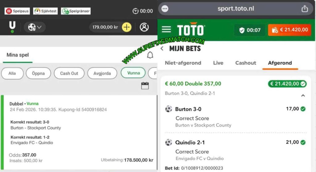 TOTO SPORT CORRECT SCORE FIXED MATCHES TOTO SPORT CORRECT SCORE FIXED MATCHES