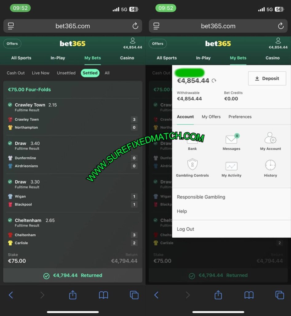 VIP SURE FOOTBALL FIXED MATCHES TIPS 1X2