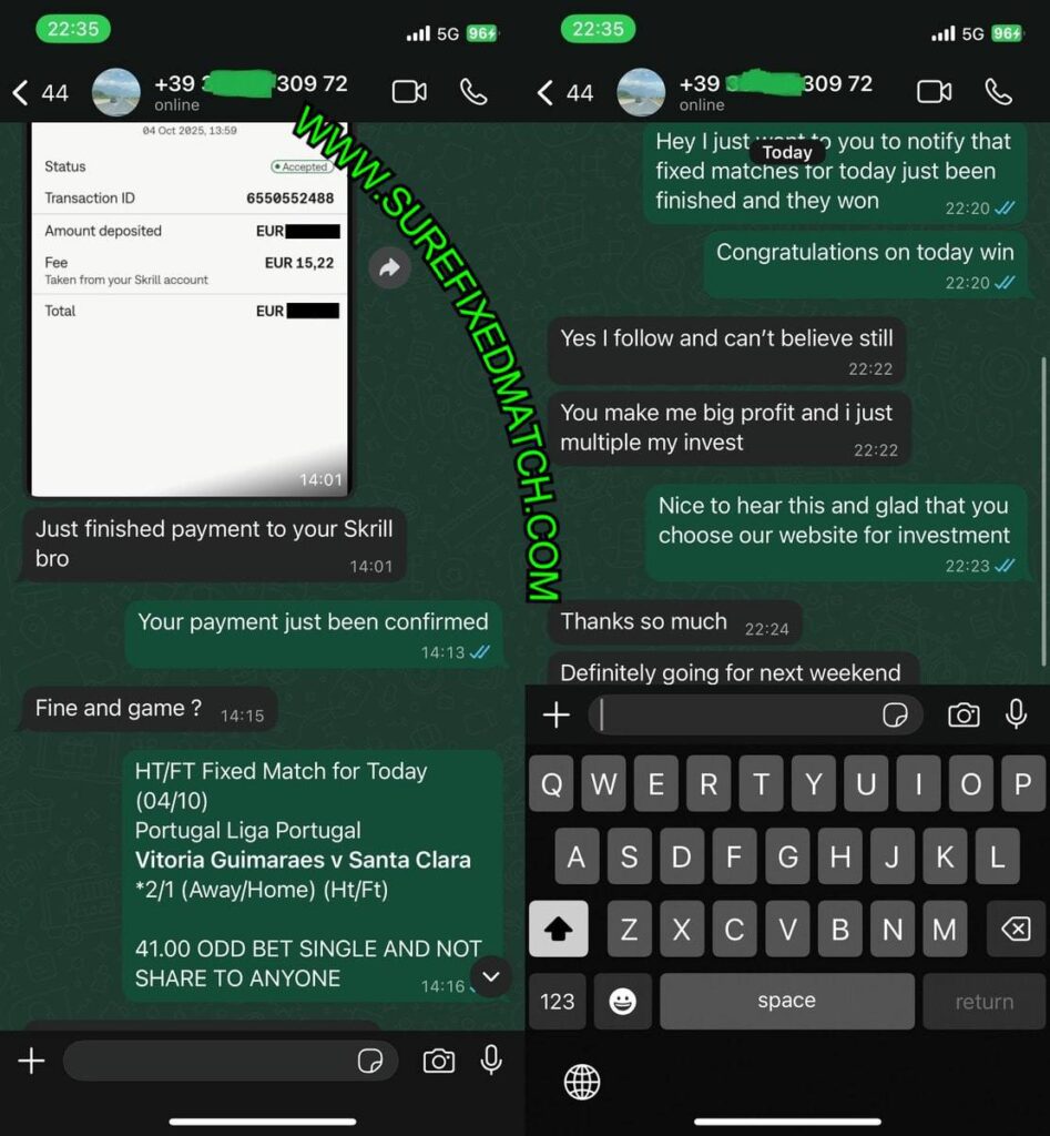 WHATSAPP SECURE FIXED MATCH TIPS
