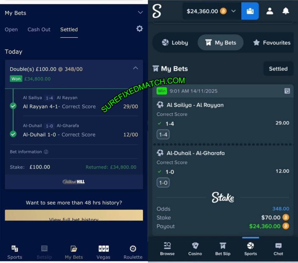 WILLIAMHILL SURE FIXED BETTING TIPS