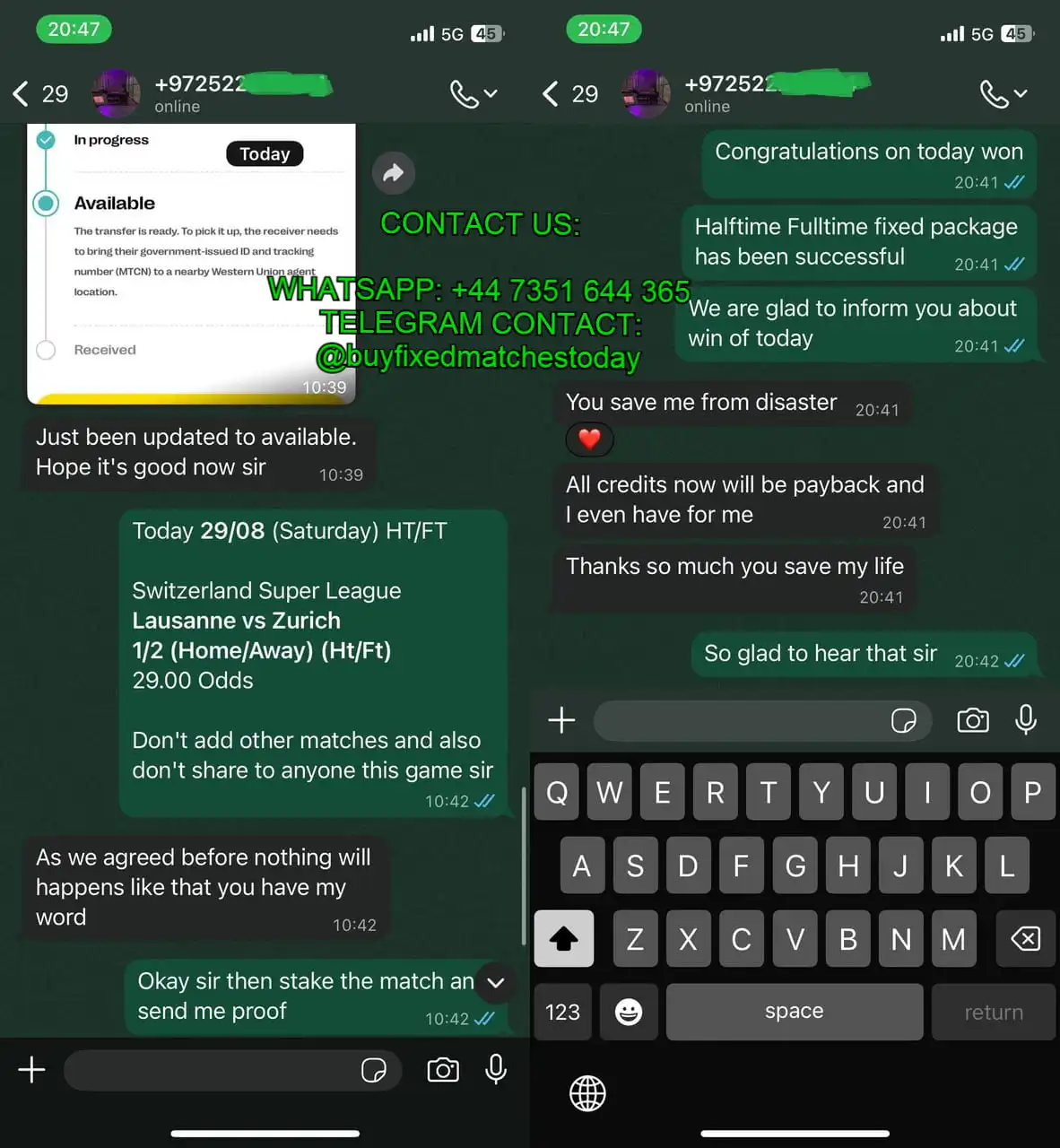 WhatsApp Football Halftime Fulltime Matches WhatsApp Football Halftime Fulltime Matches